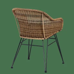 Chaises De Salle À Manger|Chaises De Jardin^CASA VIENNA Chaise De Salle à Manger Noir, Naturel