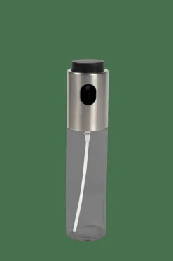 Huiliers^CASA VINAIGRE Pulvérisateur Huile-vinaigre Noir, Argent, Transparent