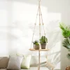 Porte-Plantes À Suspendre^CASA WOODY Table à Plantes À Suspendre Naturel
