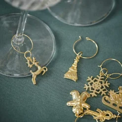 Cocktail Accessoires^CASA X-MAS GLAM Marque Verre Set De 6 Doré