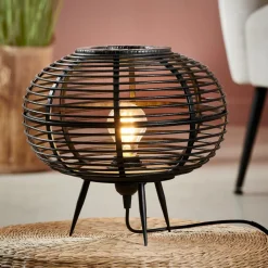 Lampes De Table^CASA ZANZI Lampe De Table E27 Noir