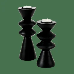 Porte-Bougies|Halloween^CASA ZIGZAG Support Bougie Chauffe-plat Noir